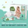 imageSeventh Generation Baby Wipes Sensitive Protection with Flip Top Dispenser White unscented 72 Count Pack of 7 Packaging May Vary64 Count Pack of 1