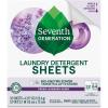 imageSeventh Generation Laundry Detergent Sheets Up to 64 Loads Fresh Lavender Scent Removes Tough Stains 0 Dyes and Artificial Fragrances Safer for your familyLavender