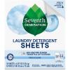imageSeventh Generation Laundry Detergent Sheets Up to 64 Loads Fresh Lavender Scent Removes Tough Stains 0 Dyes and Artificial Fragrances Safer for your familyFragrancefree