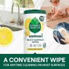 imageSeventh Generation Multi Purpose Wipes All Purpose Cleaning Garden Mint scent with 100 Essential Oils and Botanical Ingredients 70 count Pack of 31 Count Pack of 70