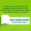 imageSeventh Generation Toilet Paper White Bathroom Tissue 2ply 100 Recycled Paper without Chlorine Bleach 24 count Pack of 2