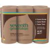 imageSeventh Generation Unbleached Paper Towels 100 Recycled Paper 6 Count Pack of 4Brown