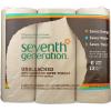 imageSeventh Generation Unbleached Paper Towels 100 Recycled Paper 6 Count Pack of 4White