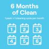 imageSeventh Generation Washing Machine Cleaner 6 Count Free ampamp Clear Targets OdorCausing Residue Powered by Oxy Power 42 oz