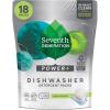 imageSeventh Generation Power Plus Dishwasher Detergent Packs Fresh Citrus scent Pack of 2 for sparkling dishes Dishwasher tabs 40 count18 Count Pack of 1