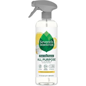 imageSeventh Generation All Purpose Cleaner Biodegradable Formula Free ampamp Clear 23 oz Pack of 4Lemon