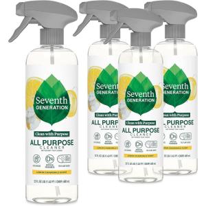 imageSeventh Generation All Purpose Cleaner Biodegradable Formula Free ampamp Clear 23 oz Pack of 4Lemon Chamomile