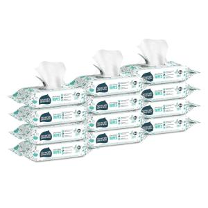 imageSeventh Generation Baby Wipes Sensitive Protection with Flip Top Dispenser White unscented 72 Count Pack of 7 Packaging May Vary64 Count Pack of 12