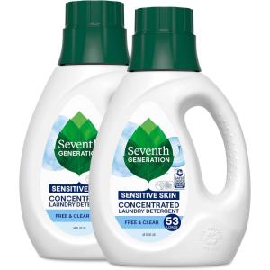 imageSeventh Generation Concentrated Laundry Detergent Fresh Lavender scent 40 oz Pack of 2 106 Loads40 Fl Oz Pack of 2