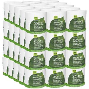 imageSeventh Generation White Toilet Paper 2ply 100 Recycled Paper 500 sheets Pack of 60500 sheet Pack of 60