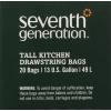 imageSeventh Generation Trash Bags Tall Kitchen 13Gallon 20Count Boxes Pack of 1220 Count Pack of 12