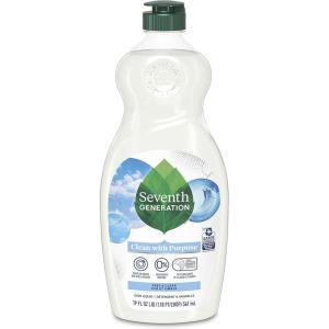 imageSeventh Generation Dish Liquid Soap Free ampamp Clear liquid soap Pack of 6 Dishwashing Soap Dish Soap for sensitive skin 19 oz19 Fl Oz Pack of 1