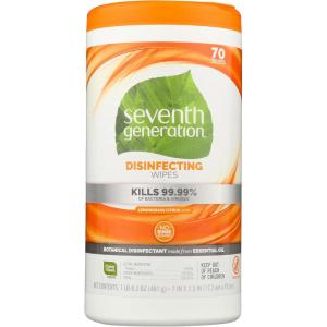 imageSeventh Generation Disinfecting Multi Surface Wipes Botanical Disinfectant 70 Count Pack of 6210 Count Pack of 1