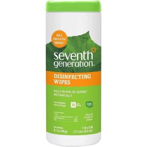imageSeventh Generation Disinfecting Multi Surface Wipes Botanical Disinfectant 70 Count Pack of 635 Count Pack of 11