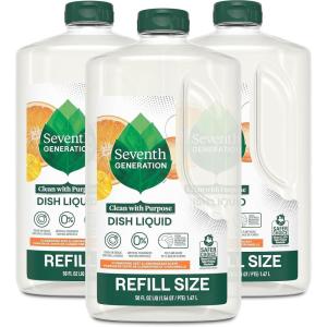 imageSeventh Generation Hand Dish Wash Refill Lemongrass ampamp Clementine 3pk 50zClementine Zest Refill
