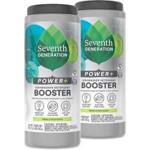 imageSeventh Generation Power Dishwasher Detergent Booster Powder Fresh Citrus scent Dish Cleaner 27 oz Pack of 227 Ounce Pack of 2