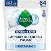imageSeventh Generation Laundry Detergent Packs Ultra Power Clean Scent EPA Safer Choice Certified 84 Loads 2 pouches 42 Ct EA64 Count Pack of 1