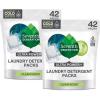 imageSeventh Generation Laundry Detergent Packs Ultra Power Clean Scent EPA Safer Choice Certified 84 Loads 2 pouches 42 Ct EA42 Count Pack of 2