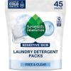 imageSeventh Generation Laundry Detergent Packs Ultra Power Clean Scent EPA Safer Choice Certified 84 Loads 2 pouches 42 Ct EA45 Count Pack of 1