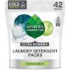 imageSeventh Generation Laundry Detergent Packs Ultra Power Plus 42 Count 296 Ounce
