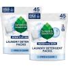 imageSeventh Generation Laundry Detergent Packs Free ampamp Clear 90 Loads 2 pouches 45 Ct EA