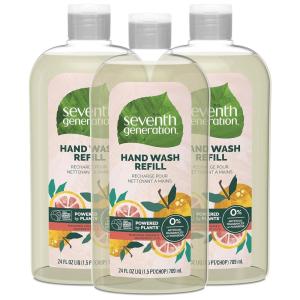 imageSeventh Generation Hand Soap Refills Mandarin Orange ampamp Grapefruit Transparent Mandarin Orange ampamp Grapefruit REFILL 24 Fl Oz Pack of 3