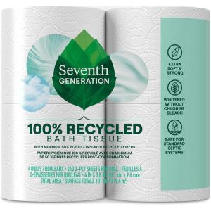 image:imageSeventh Generation Bathroom Tissue 2 Ply 4 Count4 Rolls Pack of 1