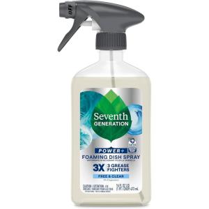 image:imageSeventh Generation Power Foaming Dish Spray Dishwashing soap Honey Crisp Apple Cuts Grease 16 ozFree  Clear