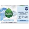 image:imageSeventh Generation Dryer Sheets Laundry Fabric Softener Free amp Clear Made for Sensitive Skin 80 Sheets80 Count Pack of 1